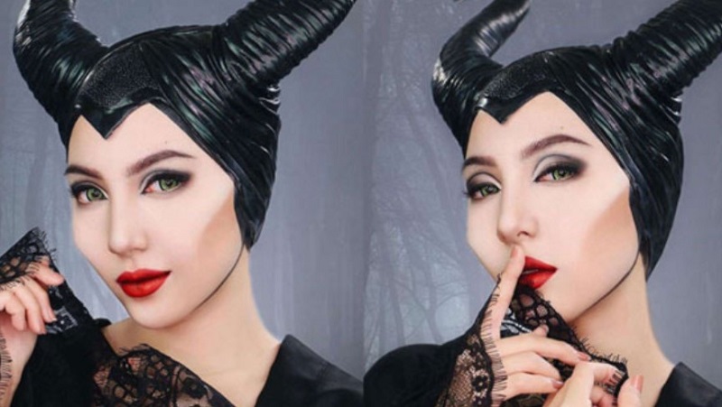 Hóa trang halloween thành Maleficent